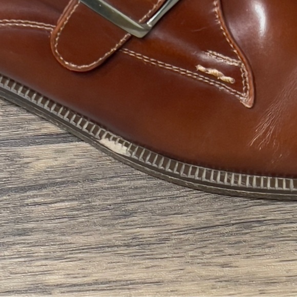 GRAN EMYCO Men's 9.5 M Buckle Loafers Dress Shoes Burgundy Leather (F19) - Picture 12 of 12